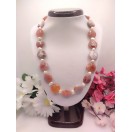 Natural Crab Fire Agate & Freshwater Pearl Necklace